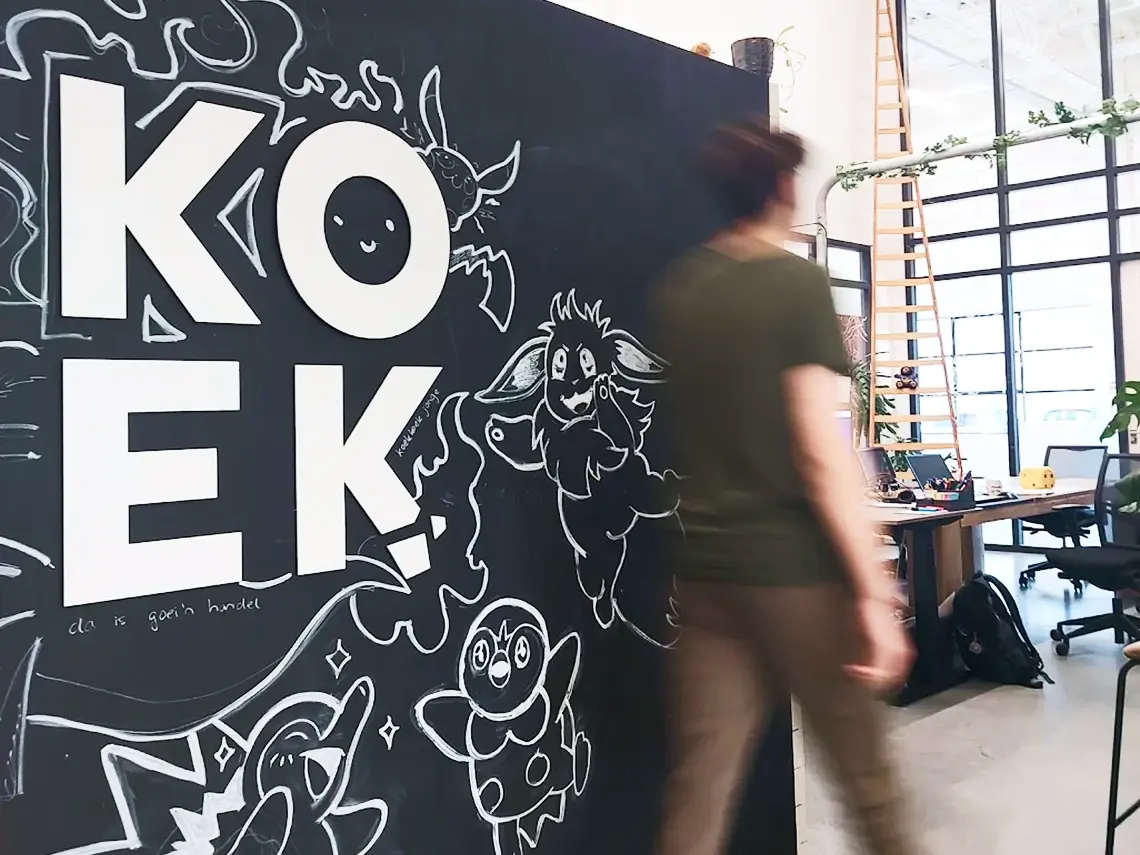 Creatief design op kantoor