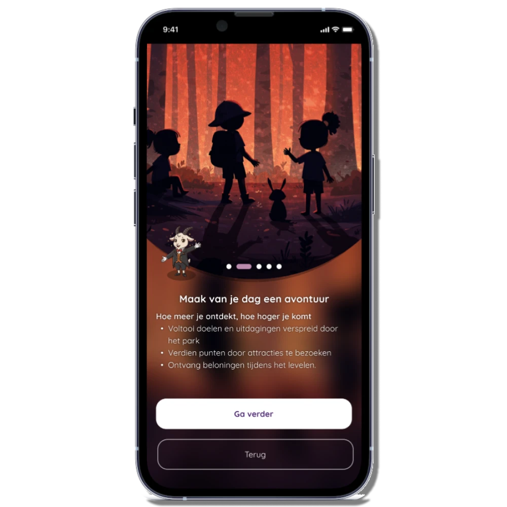 Gamefication attractieparkern app