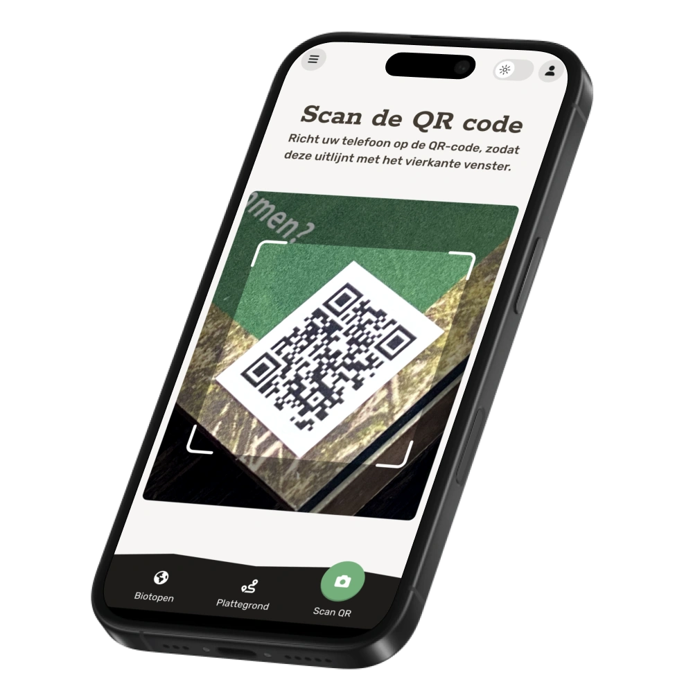 QR-code scannen dierenparken-app