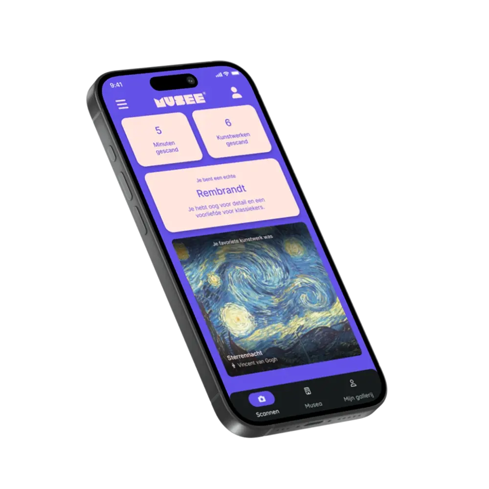 Detailpagina kunstwerk museum app