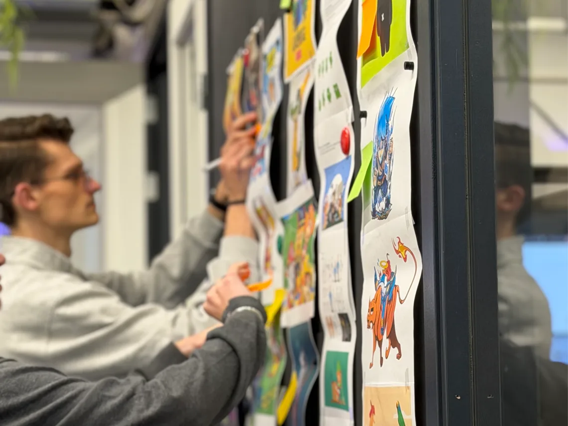 Oefening creatieve hackathon sessie